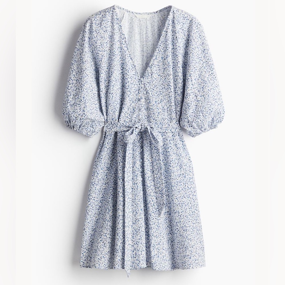 H&M Tie Belt Cotton Dress
